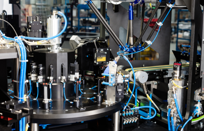 Special-purpose machinery and automation system for industrial production