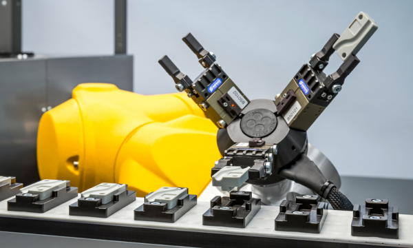 Industrial robot for automated assembly processes in custom machinery